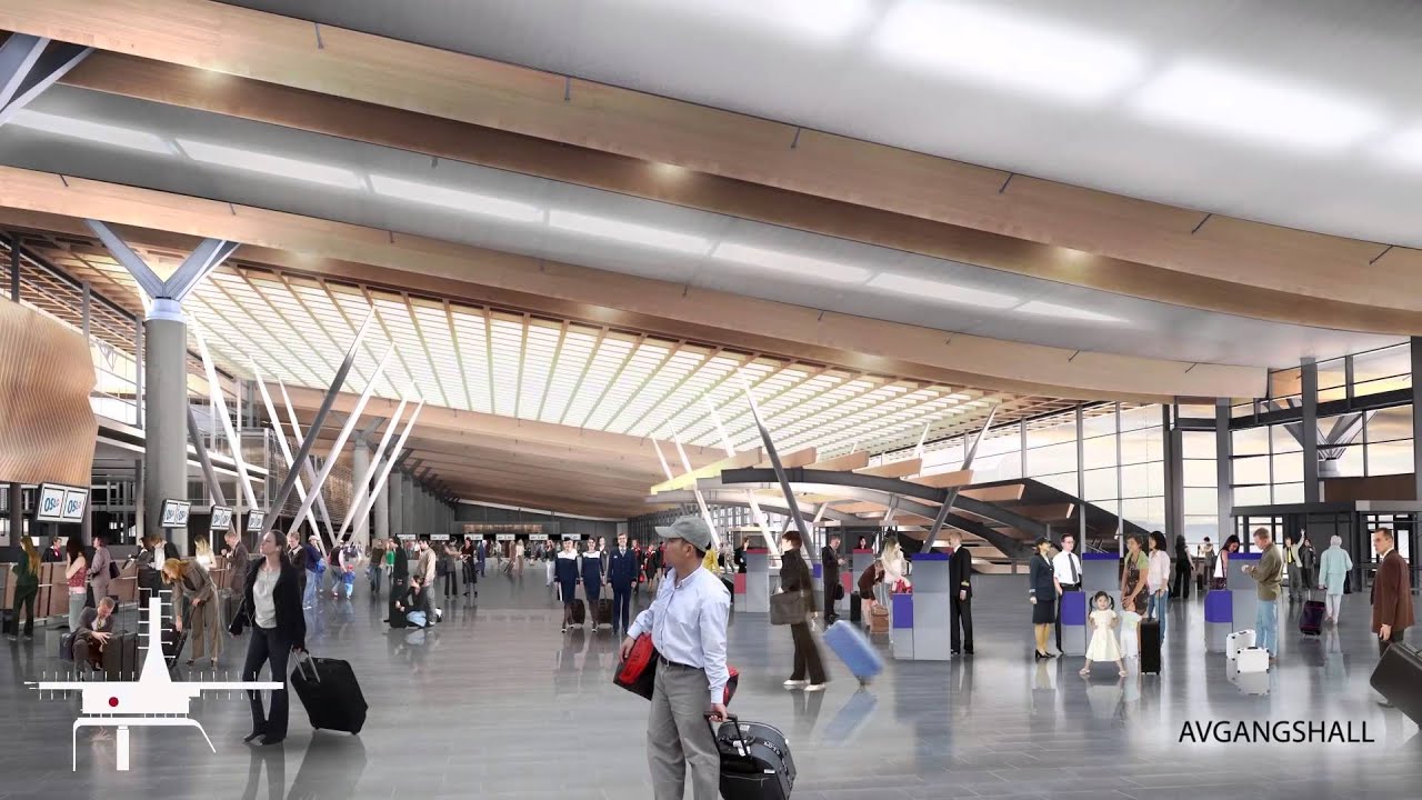 Avgangsnivå - Oslo Lufthavn i 2017