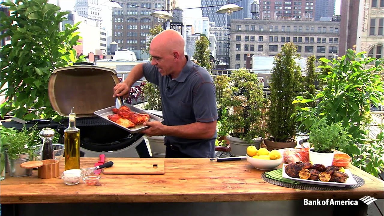 Chef Michael Symon #123BBQ BofA Summer Series: Grilled Chicken Thighs with Lemon and Oregano
