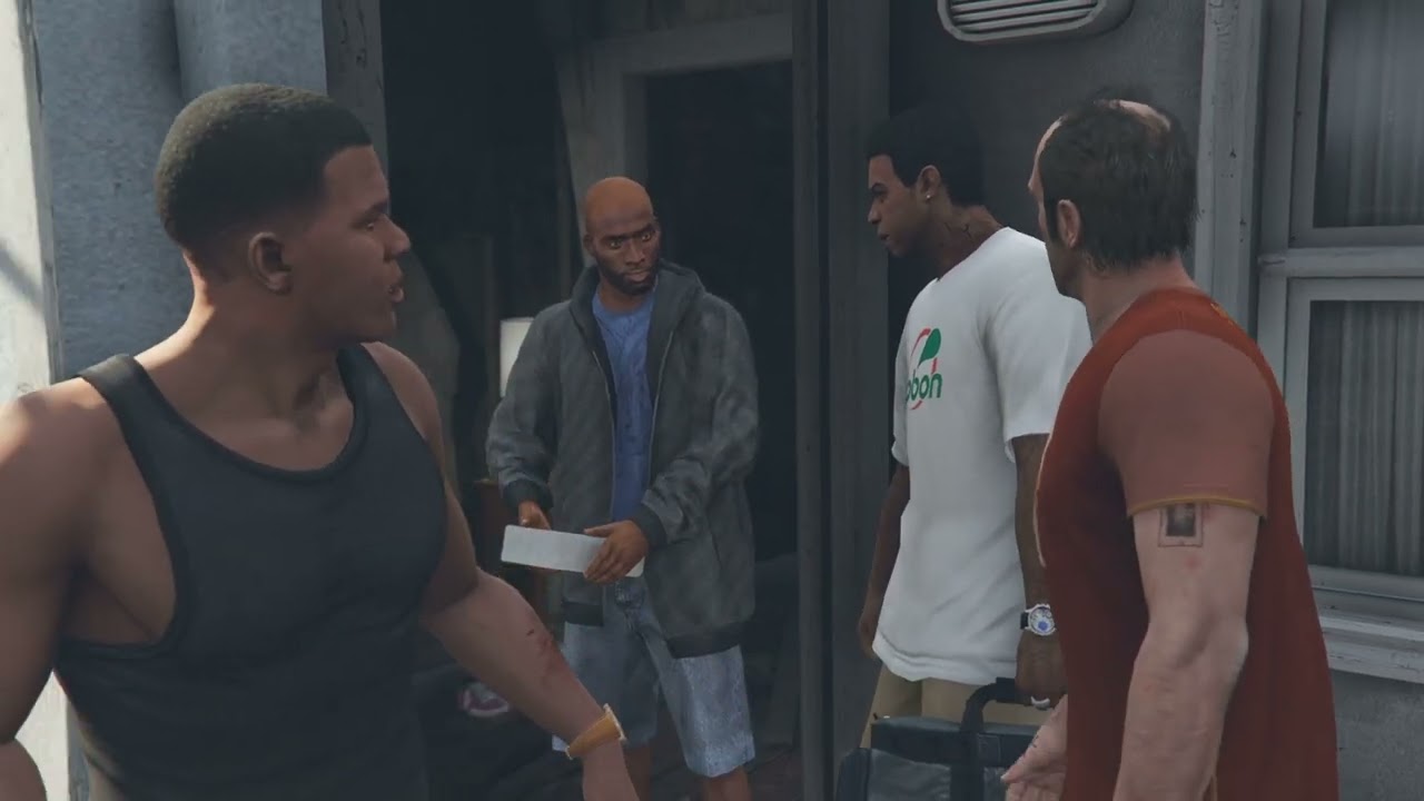 GTA V best moments - Hood Safari (mission) - favorite GTA shootout