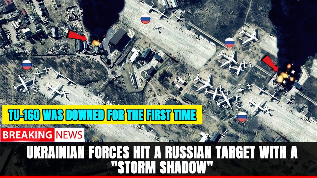 Ukrainian forces hit a Russian target with a 
