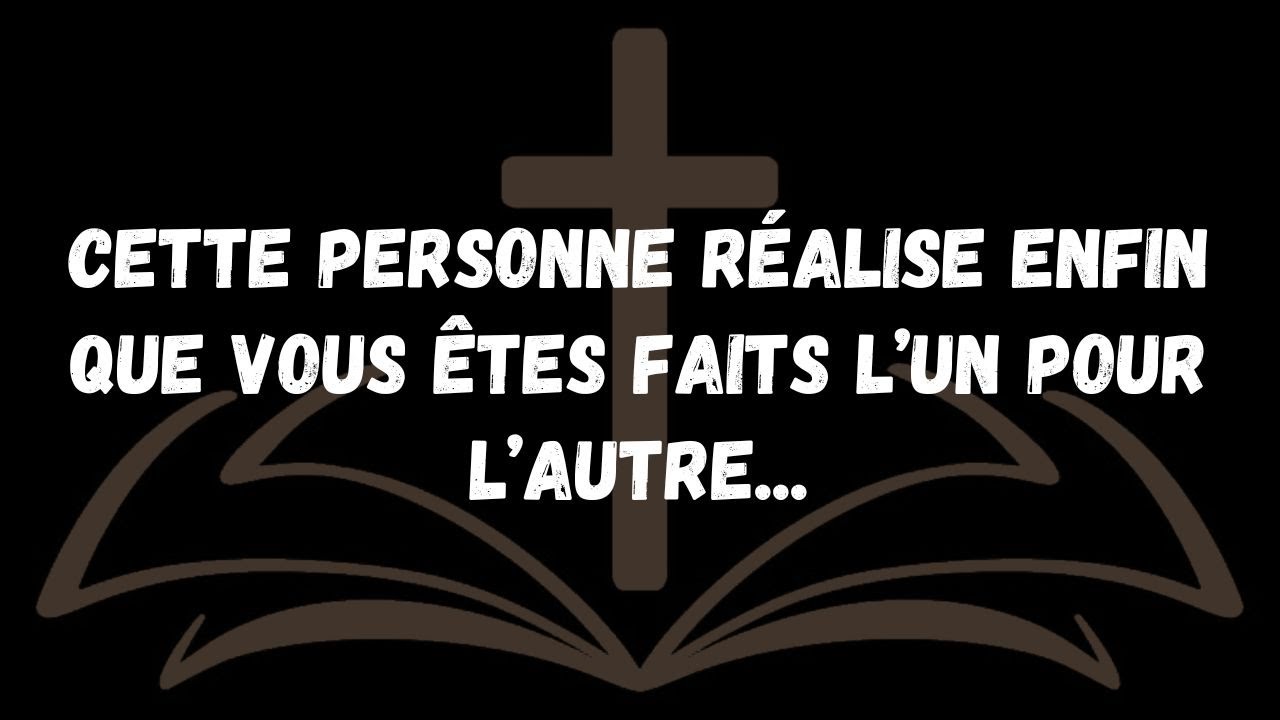Cette personne réalise enfin que vous êtes faits l’un pour l’autre