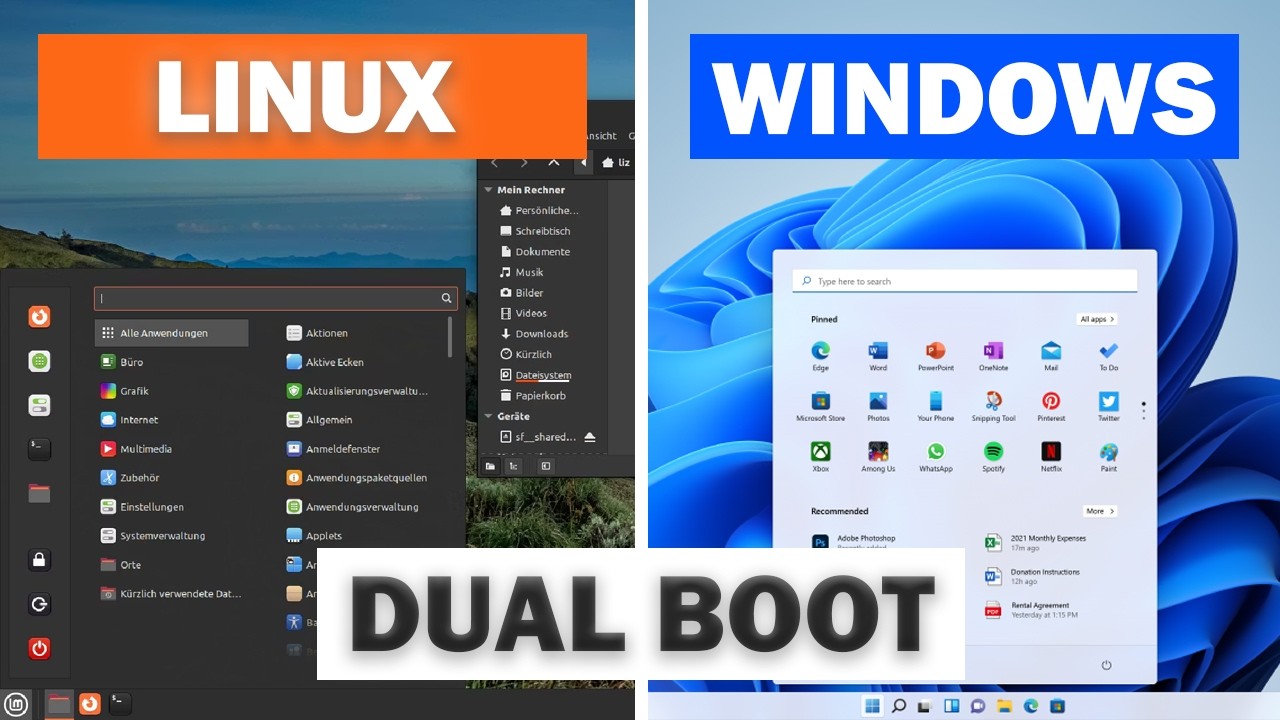 Linux neben Windows installieren!