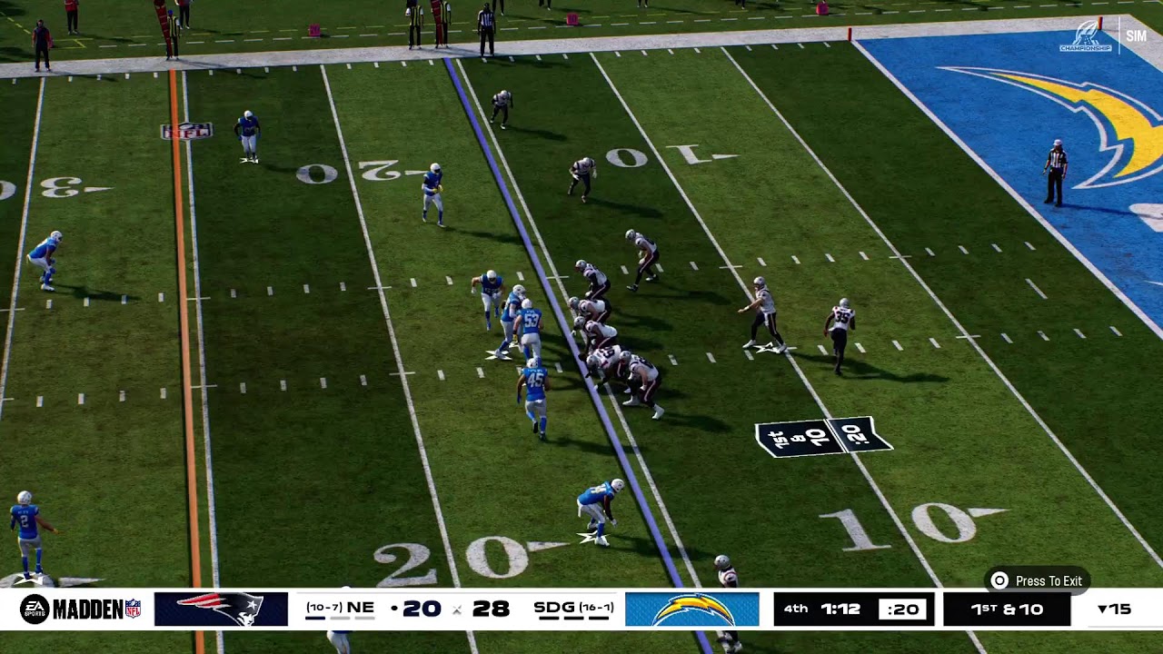 2030 AFC conference Championship New England Patriots vs San Diego Chargers