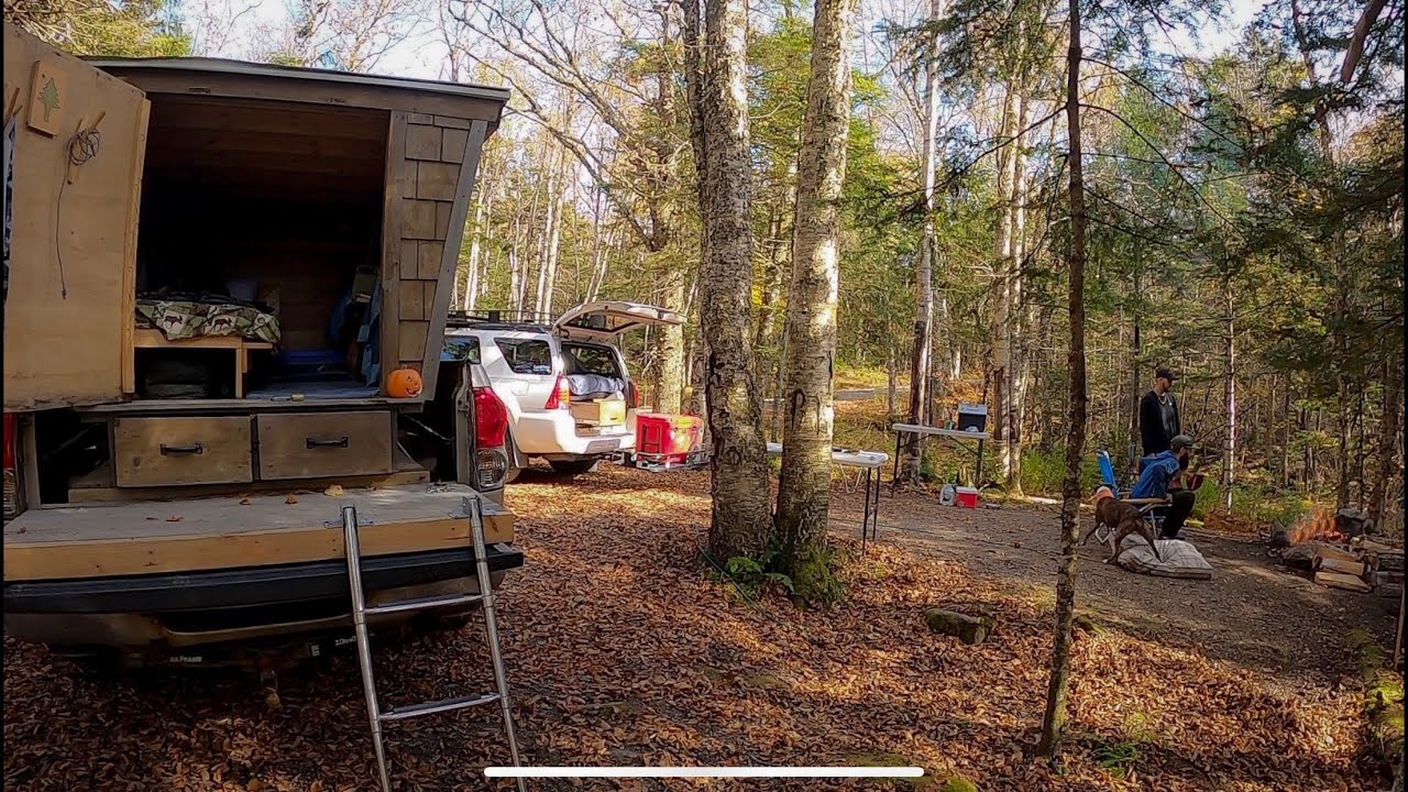 Overnight Truck Camping in the White Mountains of New England  - Peak Fall Colors