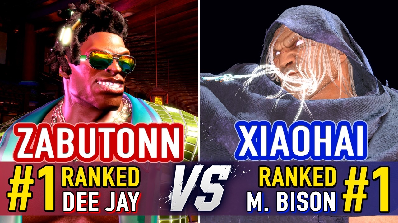 SF6 🤜 ZABUTONN (#1 Ranked Dee Jay) vs XIAOHAI (#1 Ranked M.Bison) 🤛 SF6 High Level Gameplay