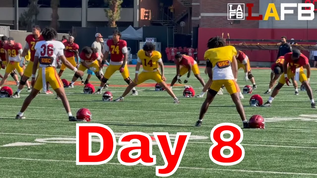 What We Saw And Heard At USC Trojans Practice 8, Trench Play Coming Together As The Pads Come On