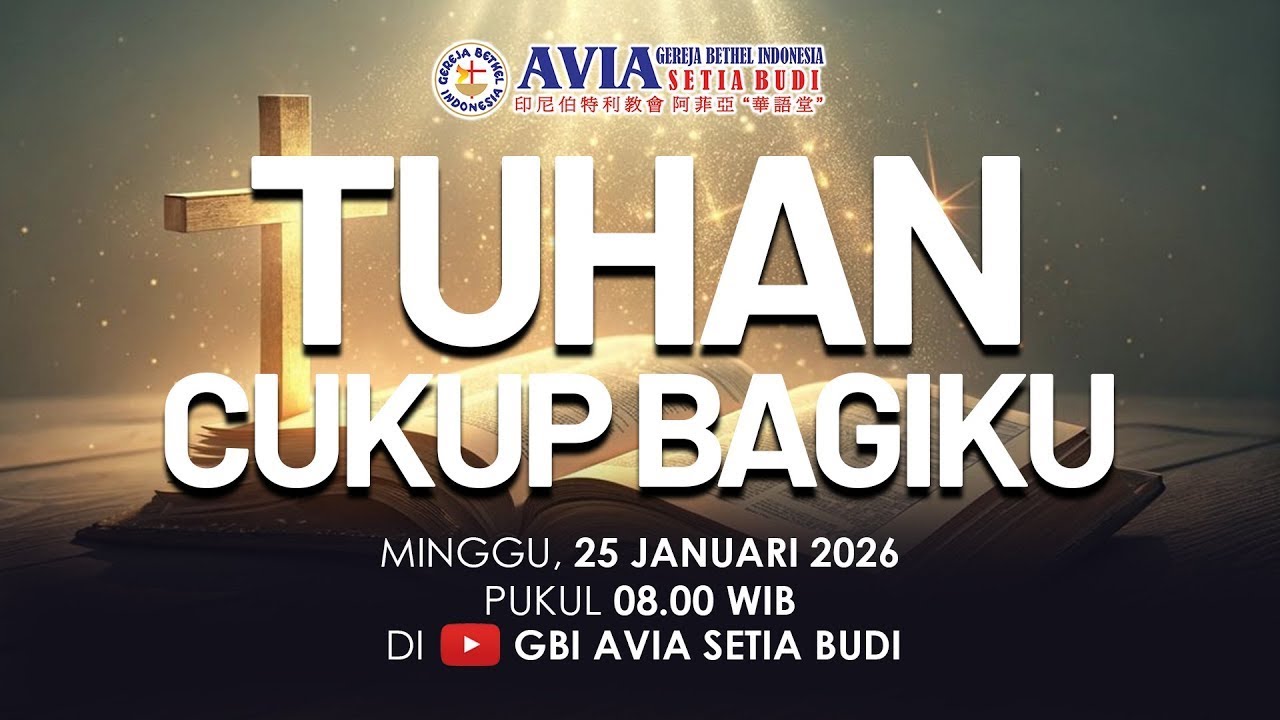 Ibadah Minggu, 1 Februari 2026 | TUHAN CUKUP BAGIKU | Pdm. Aryaning Dyah Wrastanti
