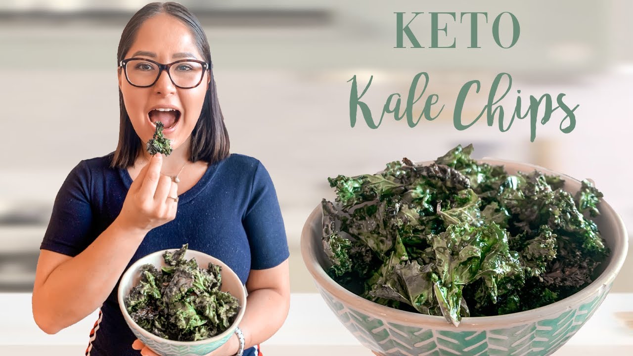 AIR FRYER KALE CHIPS | Low Carb & KETO Kale Chips Recipe  | KETO Snack