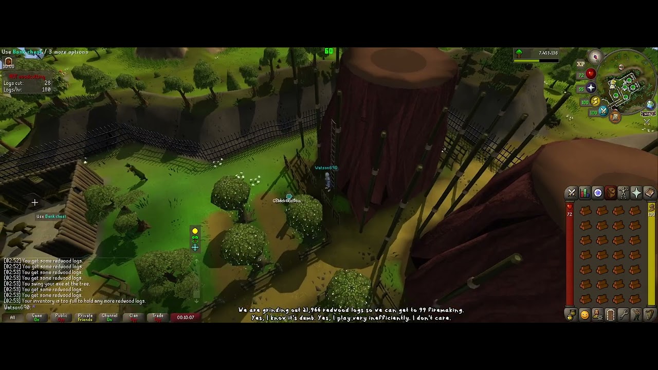 OSRS Max Cape Grind Ep 3 - Woodcutting Ep 3