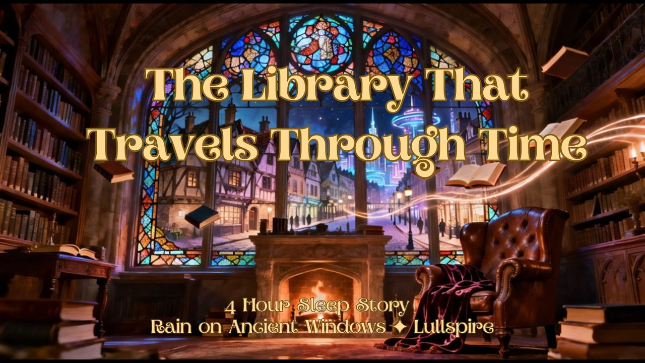 The Library That Travels Through Time  Rain on Ancient Windows  4 Hour Sleep Story ✦ Lullspire