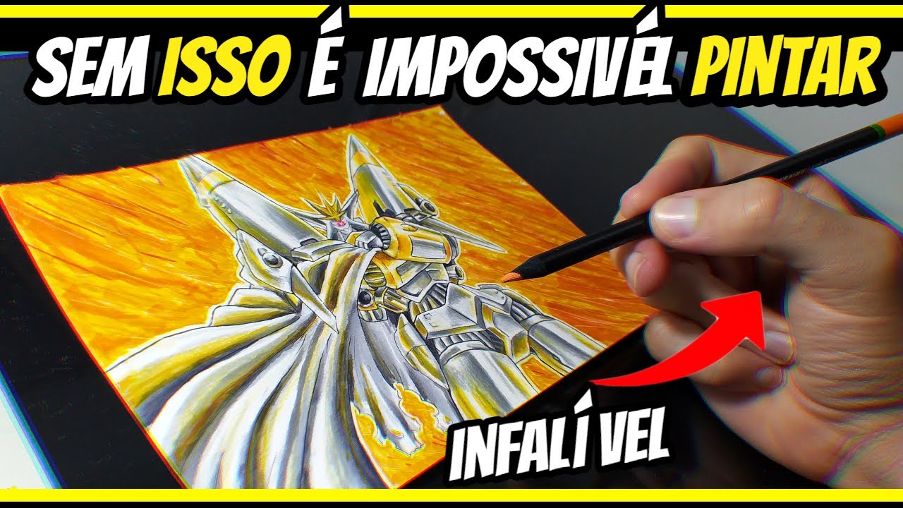 OS SEGREDOS para PINTAR ANIMES  com lápis e caneta ( IMPRESSIONANTE)