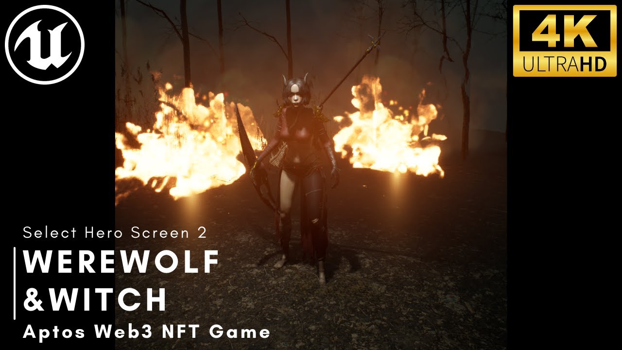 Unreal Engine 5.1 | Web3 Game | Werewolf & Witch Web 3 War game - Select Character 2