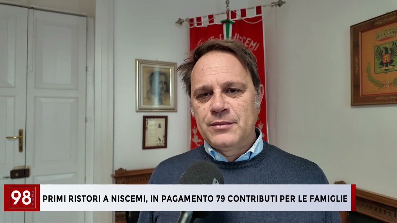 PRIMI RISTORI A NISCEMI, IN PAGAMENTO 79 CONTRIBUTI PER LE FAMIGLIE