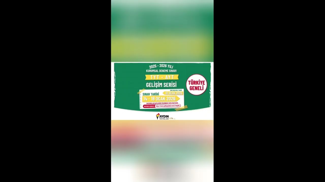 AYDIN YAYINLARI TÜRKİYE GENELİ DENEME