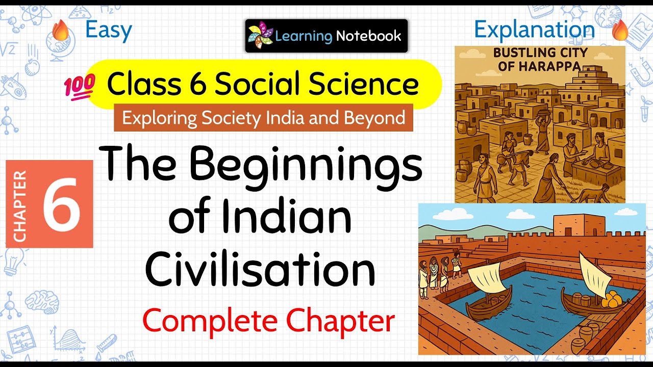 Class 6 The Beginnings of Indian Civilisation - Class 6 exploring society India and beyond chapter 6
