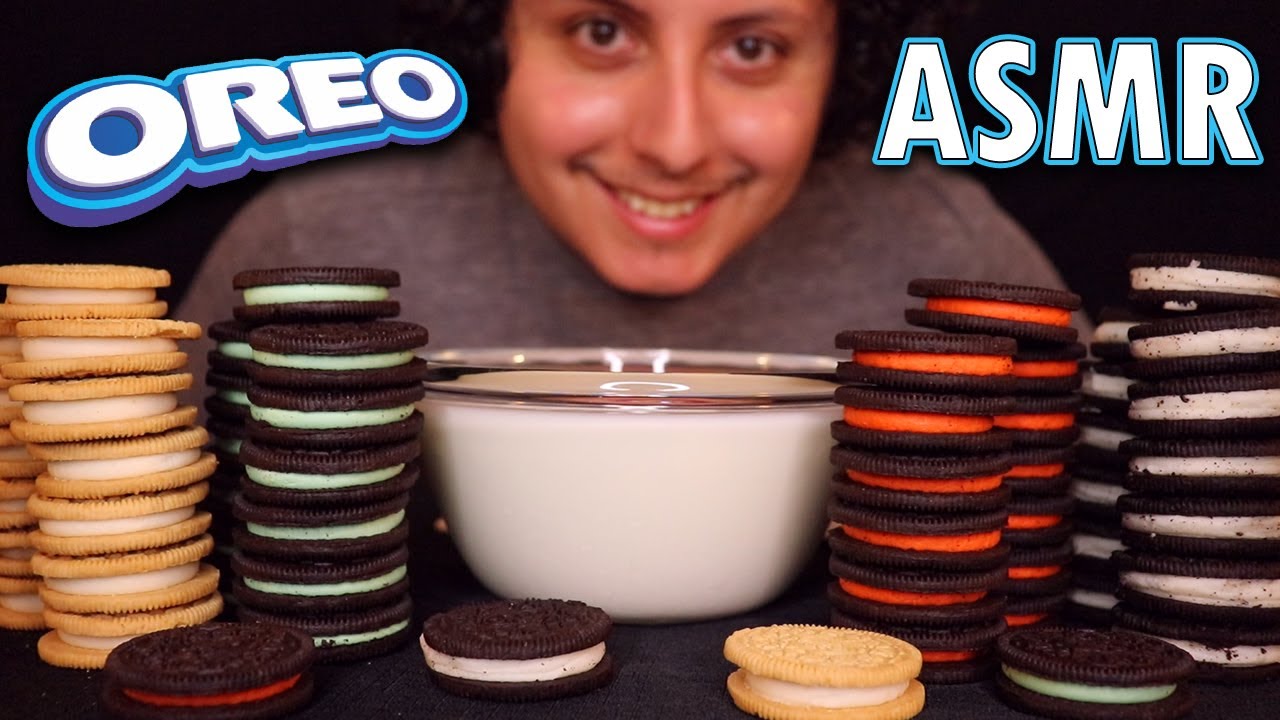 OREO Cookie Feast with Milk! (ASMR Mukbang Eating Sounds)