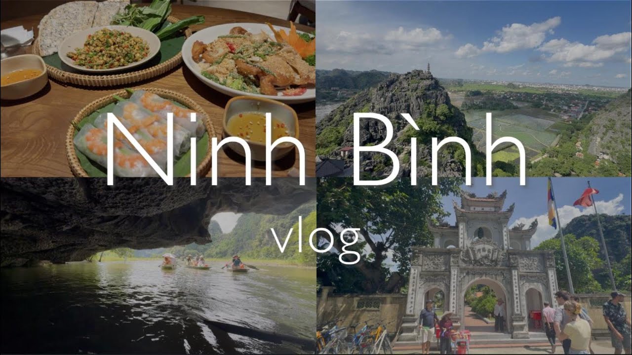 ベトナム旅行vlog(前編)🚣‍ニンビンの自然を味わう！ボートで川下り