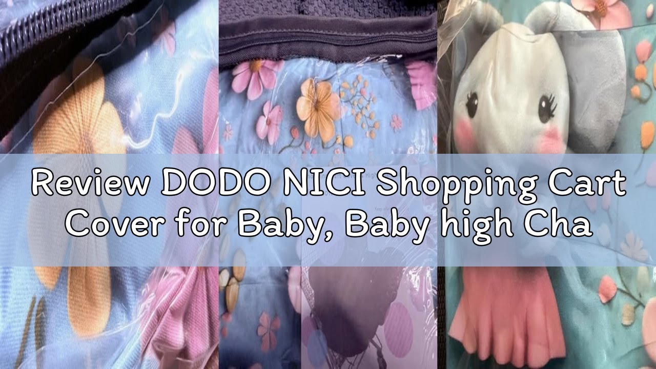 Review DODO NICI Shopping Cart Cover for Baby, Baby high Chair Cover, Elephant