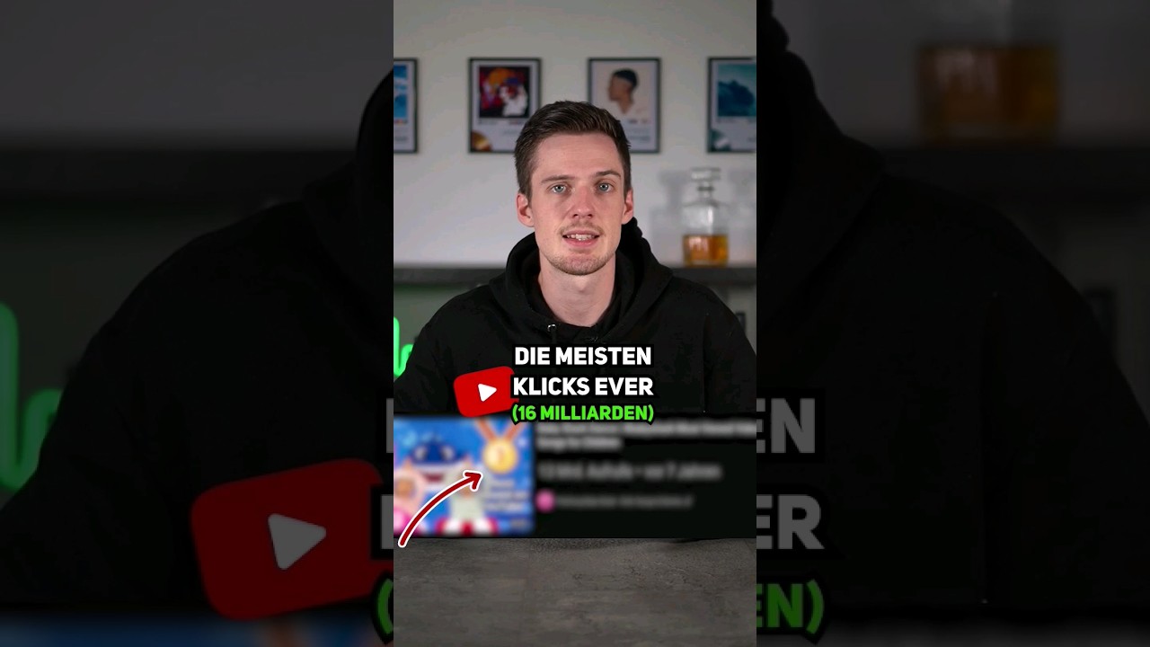 Welches YouTube Video hat die meisten Aufrufe 🤯 #video #rekord