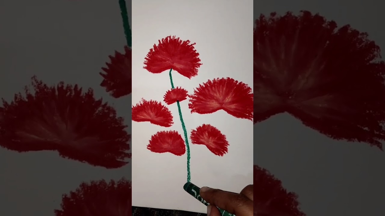 Creating a flower with leaves @art @AlHudaWaves @ViralVideoC2 @ViralVideoC2 