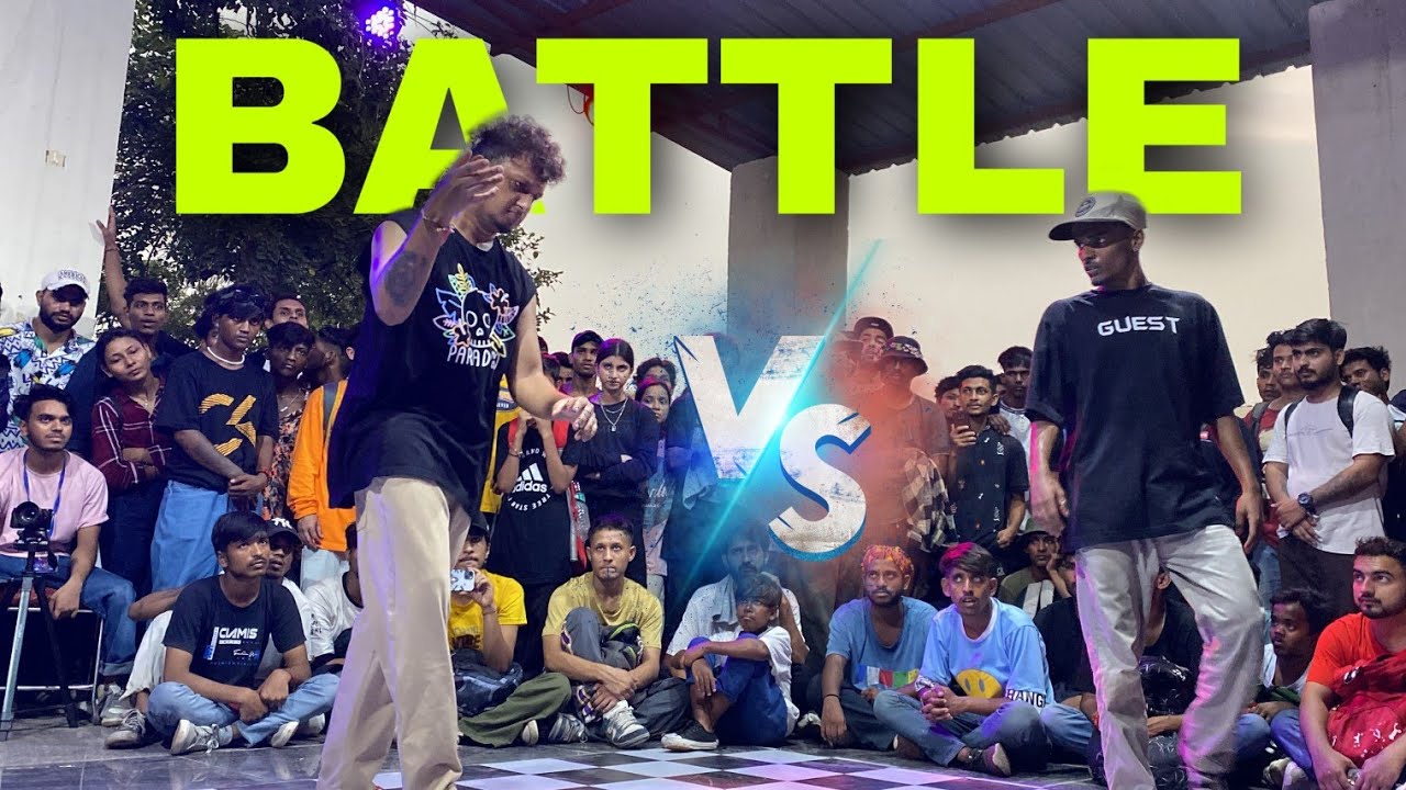 VINEET vs SAMEER BATTLE | STREET DANCE BATTLE 🤯 ( YE KYA HO GAYA ) #Dancebattle #hiphop #dailyvlog