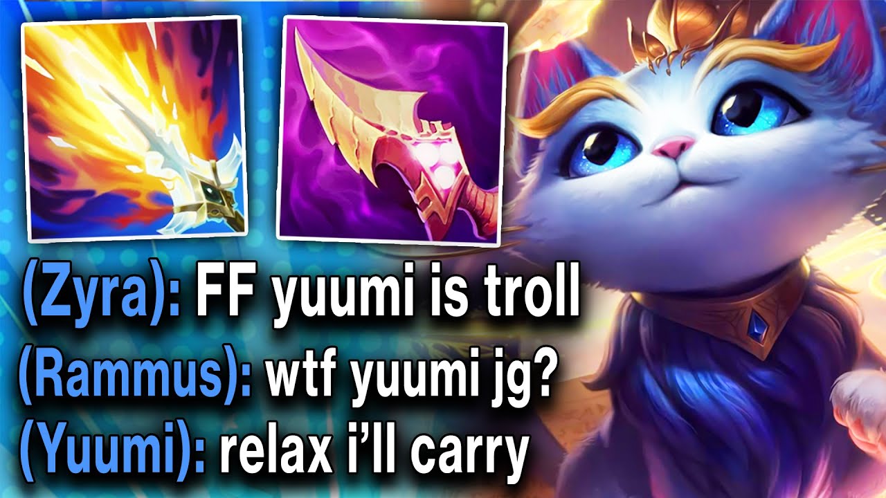 My whole team wanted to FF for picking Yuumi Jungle (AGAIN)... so I carried them all