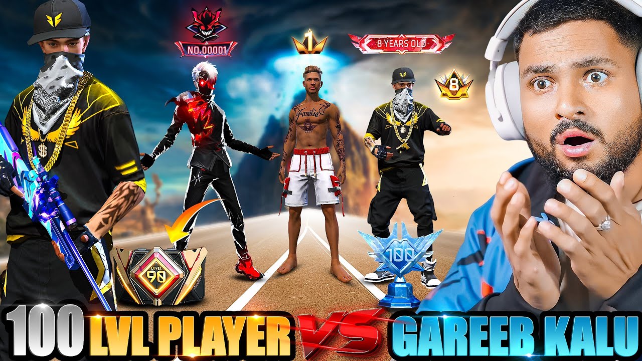 100 Lvl. Girl Streamer X Golden HipHop Vs Kala Kaluwa in BR Rank आजा Golden Hiphop 1 vs 8 में !! 😤