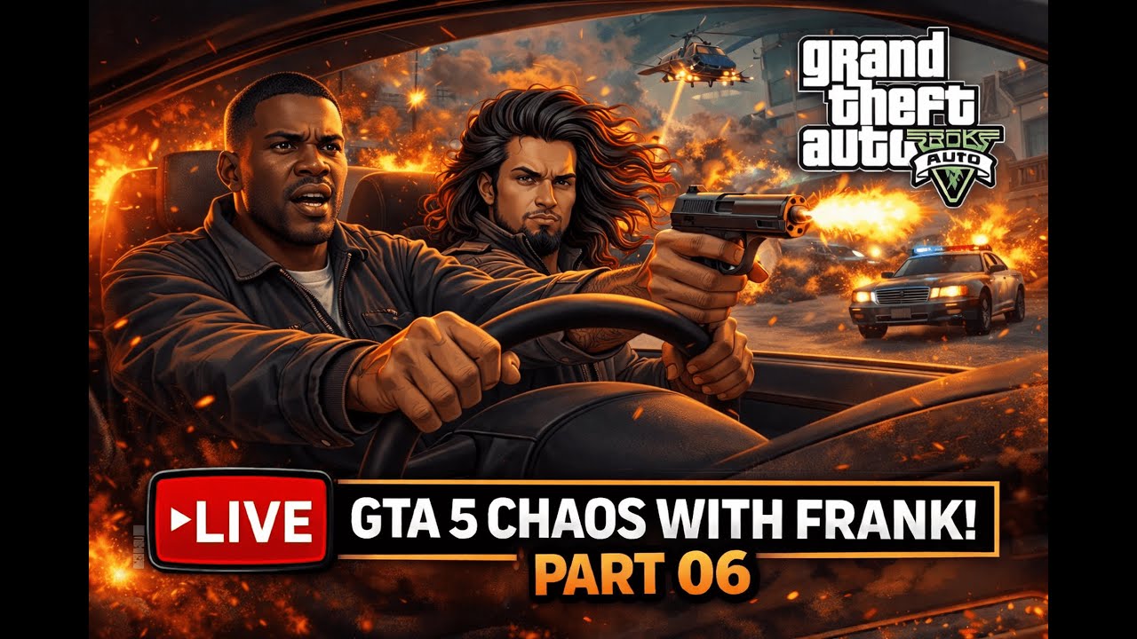 GTA 5 Chaos Ride With Frank 🔥 | Part 06 | Abrokegamer