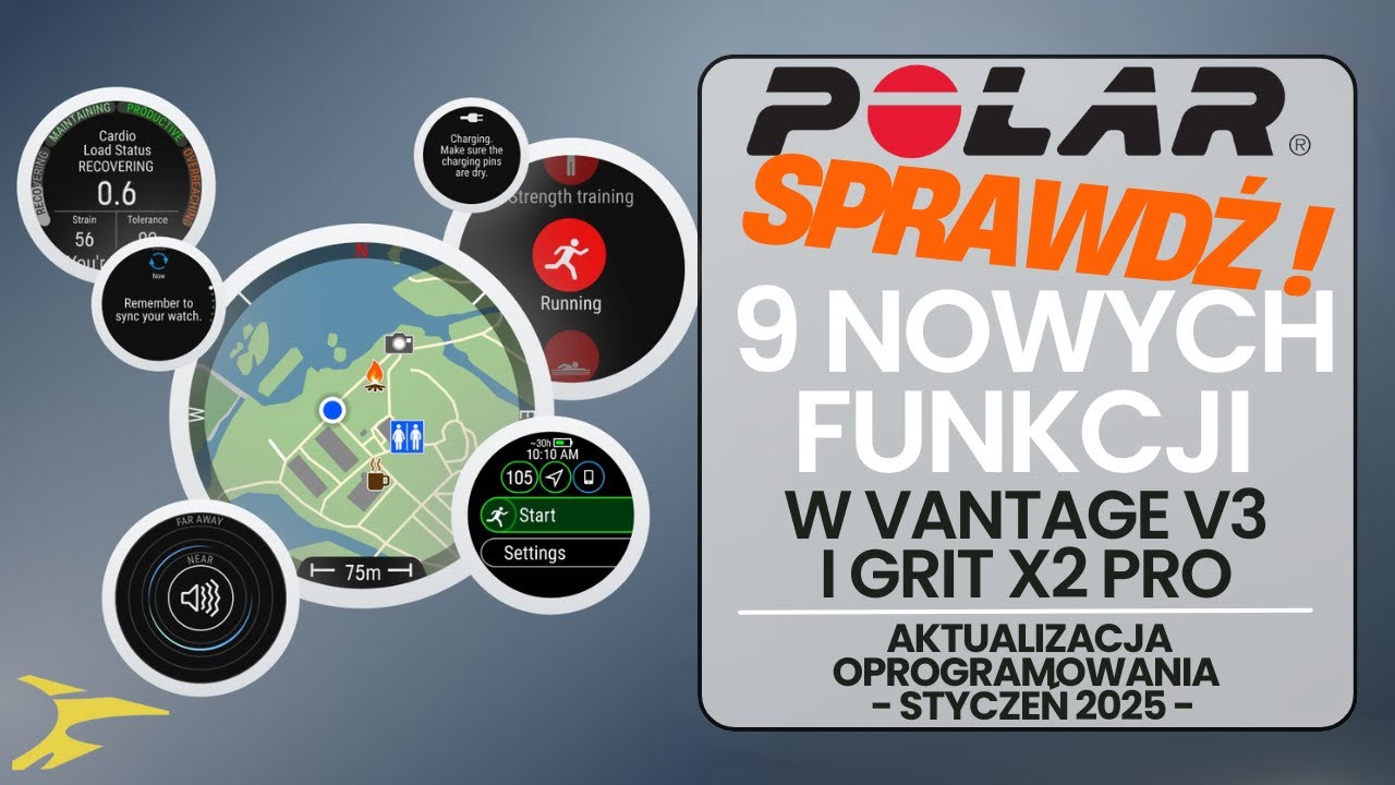 POLAR 9 nowych funkcji w Vantage V3 i Grit X2 Pro - aktualizacja softu