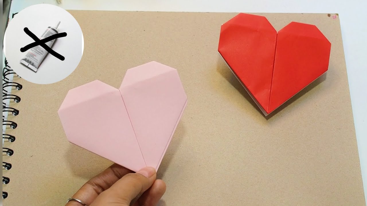 Easy Origami Heart Paper tutorial for Valentine’s Day