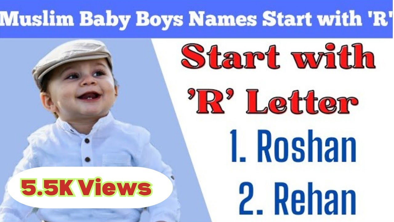 Start with 'R' Letter Names Muslim Boys|| Ladko Ke Liye 'R' Letter Say shuru honewale Naam ||