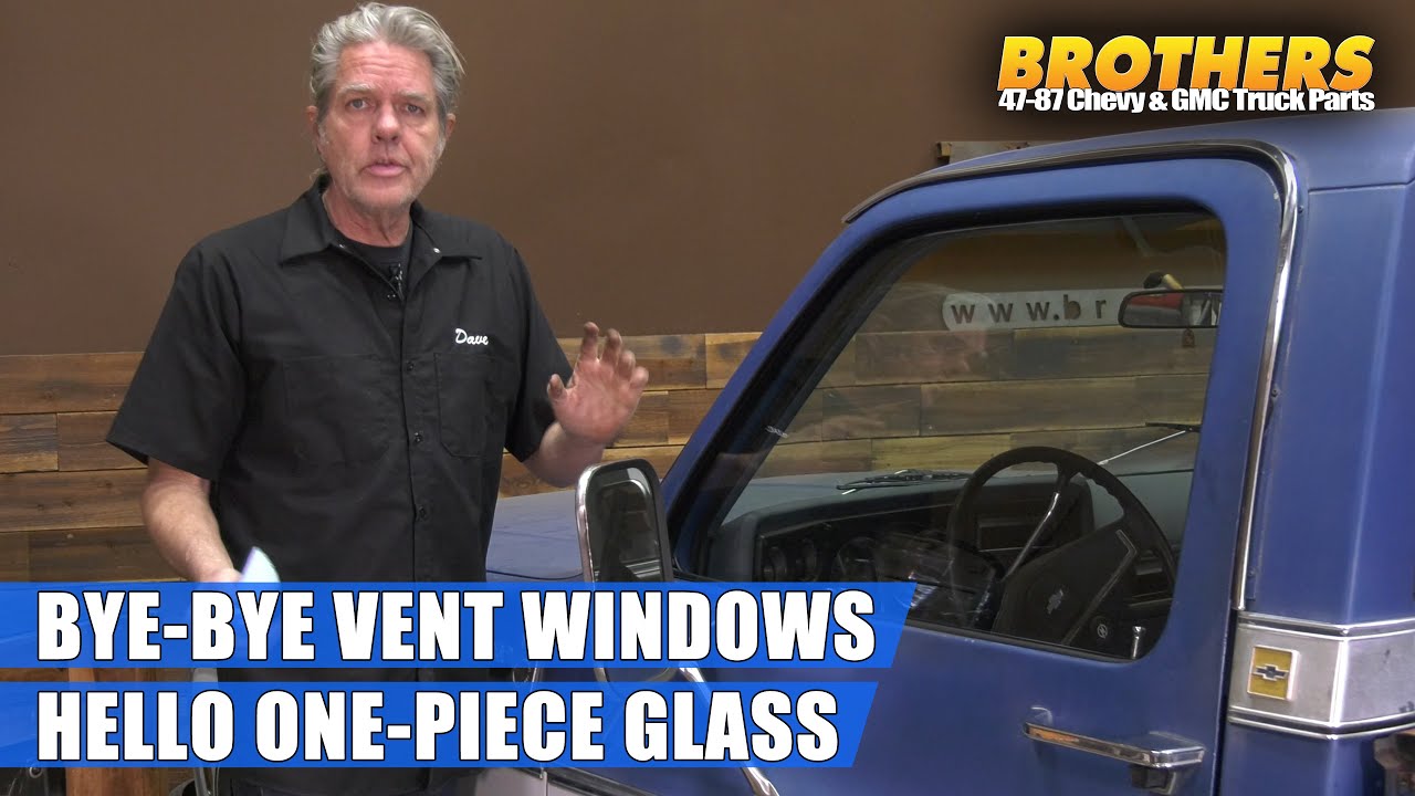 1973-87 Chevy & GMC Squarebody One Piece Side Glass Conversion / Vent Window Removal