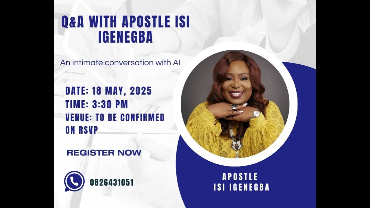 The  Mantle of Deborah CapeTown  with Apostle Isi Igenegba