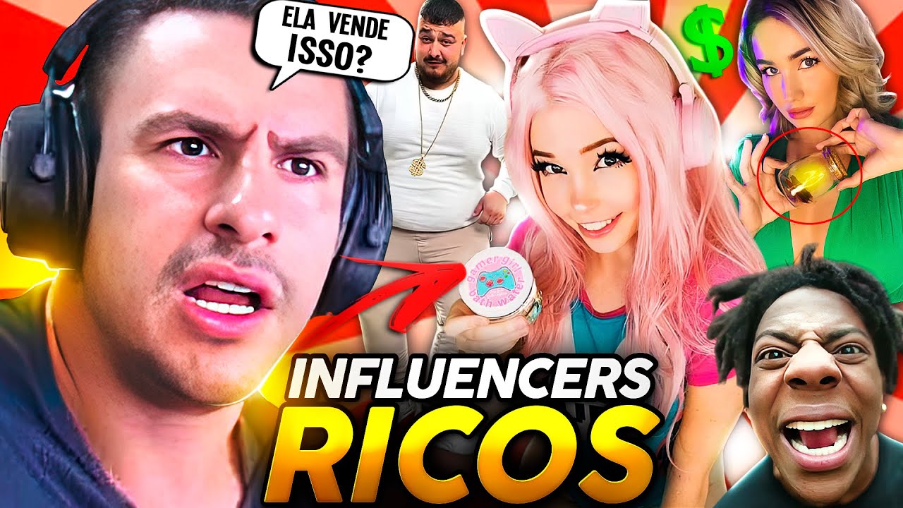SUPER XANDÃO REAGINDO 🔴 Quanto GANHAM os INFLUENCERS MAIS RICOS do MUNDO! @FaladeTudo