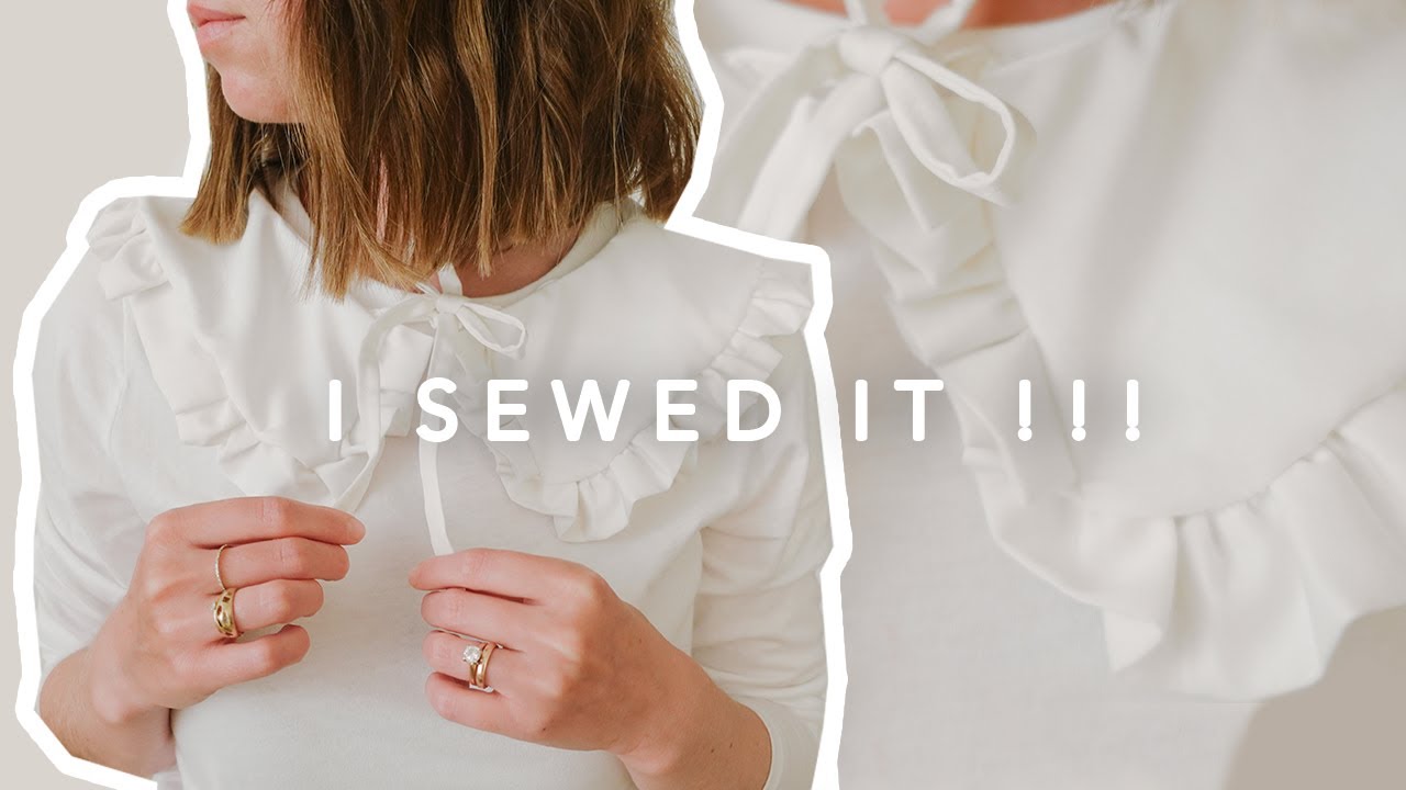 Dear detachable ruffle collar of my dreams, I finally made you! Bow and all.