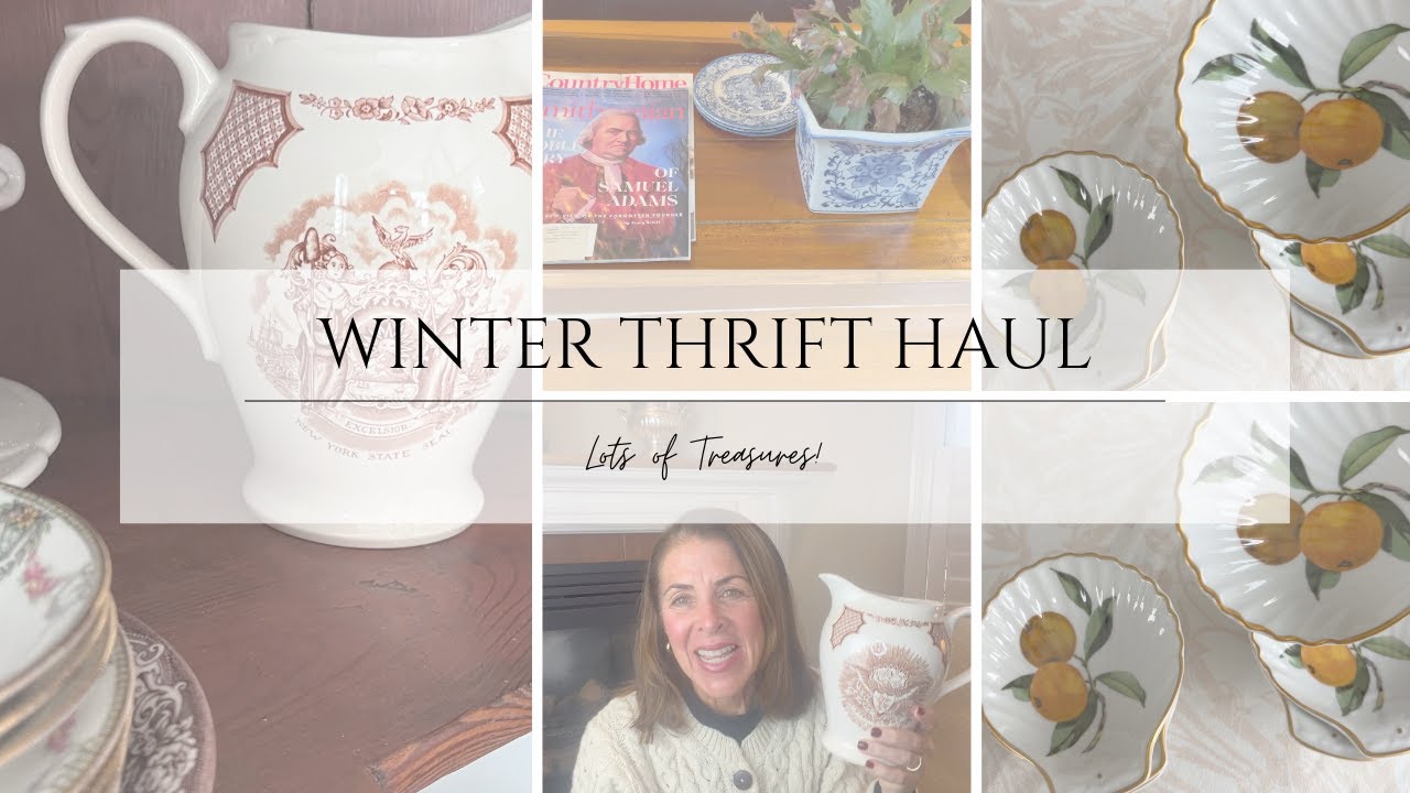 A SUCCESSFUL winter day of THRIFTING in New England // How I styled my THRIFTED FINDS #vermonthome