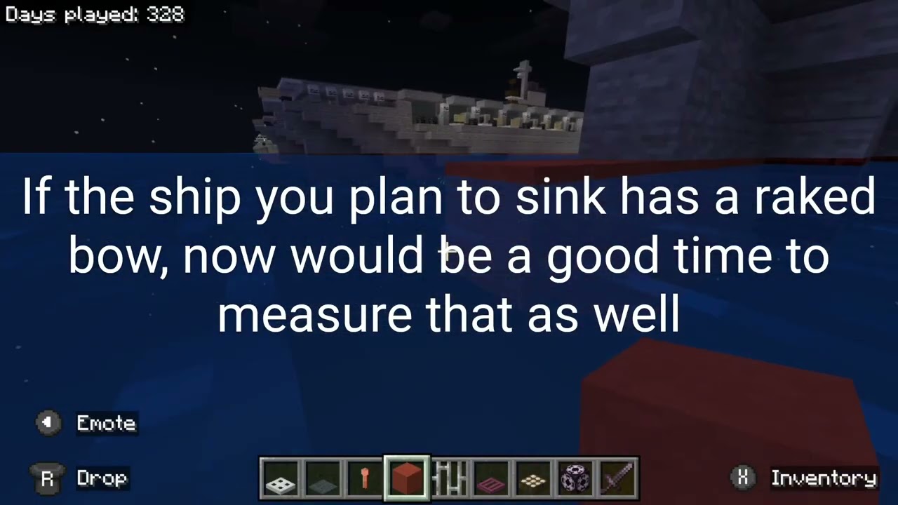 Minecraft 1:5 scale ship reefing tutorial