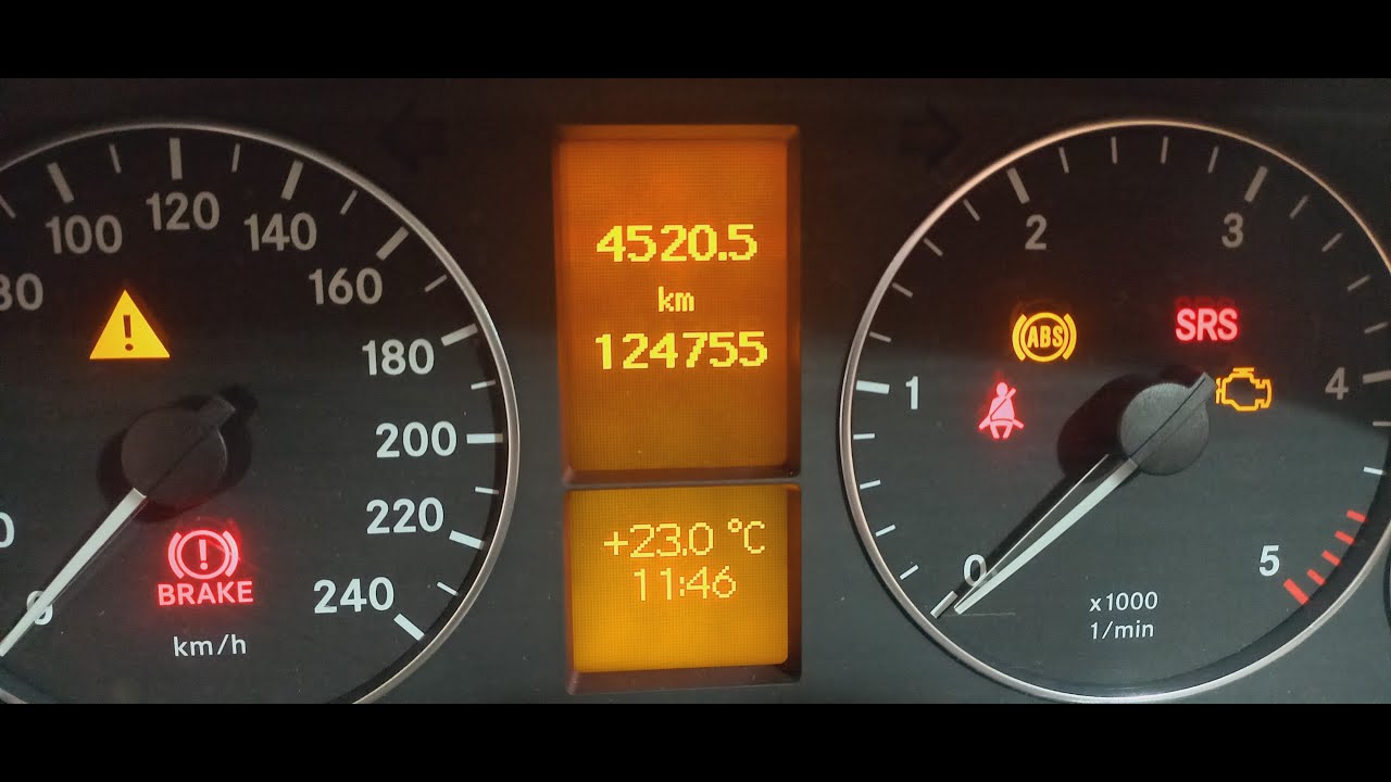 MERCEDES CLASSE A W169 - azzeramento indicatore intervalli manutenzione (reset service)