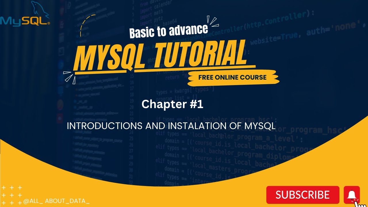 Chapter-1 | installation and introduction of Mysql | Basic to Advance SQL Series