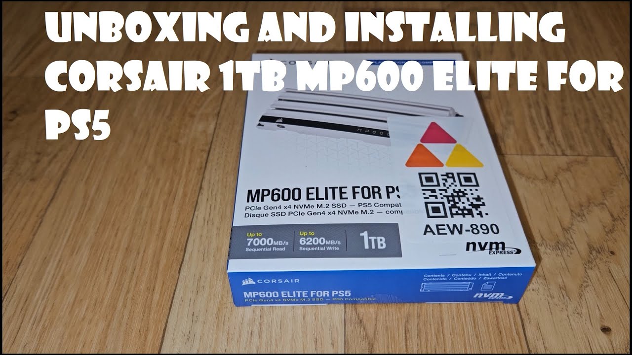 Unboxing and Installing Corsair 1TB MP600 Elite for PS5