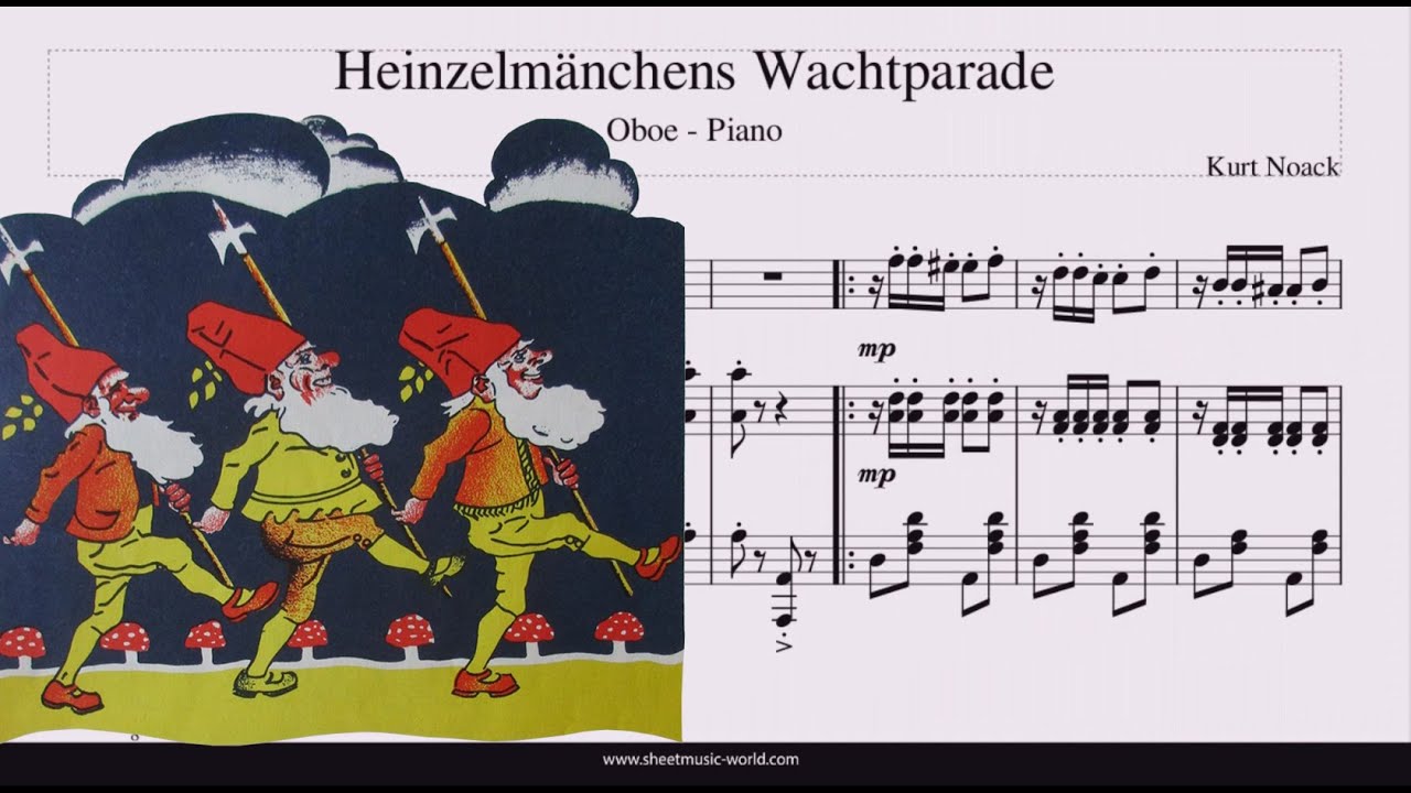 Heinzelmänchens Wachtparade  - Kurt Noack - Oboe / Piano - (Sheets Oboe / Piano - Tutorial score)