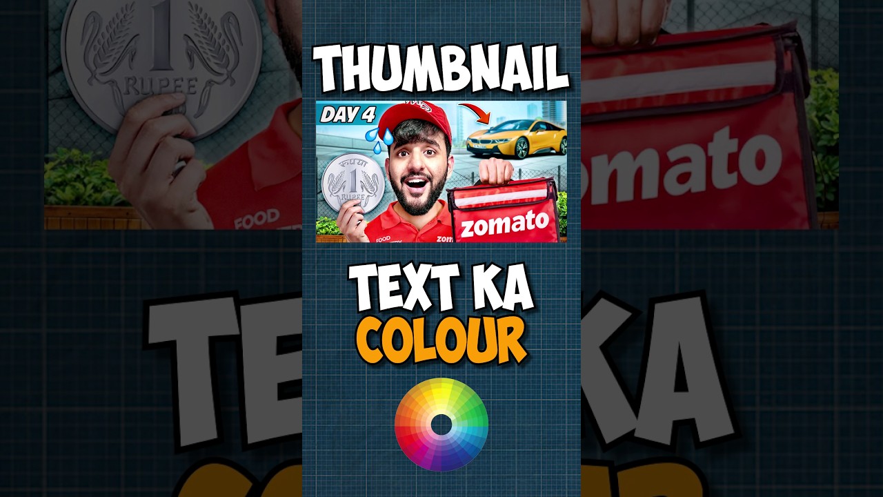 How To Make Trending Thumbnails ✅  (4/100) #shorts #thumbnail