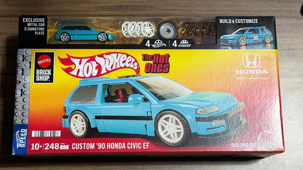 Building the New Mattel Brick Shop Honda Civic EF