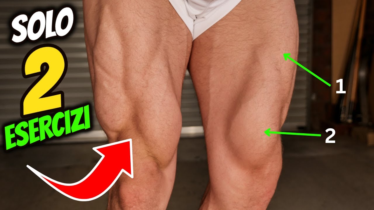 BASTANO 2 ESERCIZI per avere GAMBE ENORMI e SQUARTATE