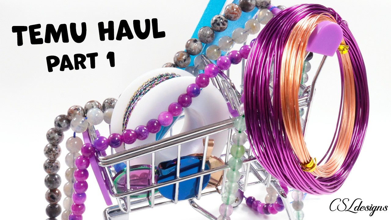Huge jewelry making supply haul from TEMU 😃 ⎮ Is Temu good for jewelry making supplies? Part 1