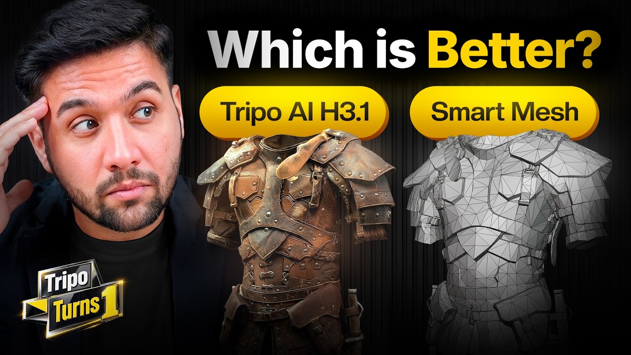 Tripo AI H3.1 vs Smart Mesh | Which Workflow Is Better?