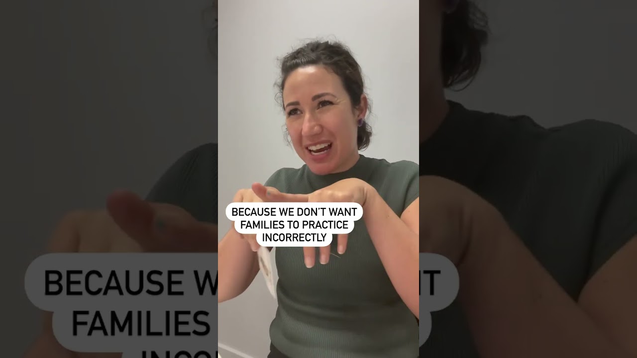 Teaching parents how to practice speech therapy at home!