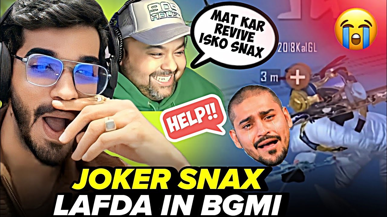 When Joker Took Snax's Favourite Gun In BGMI😂 ft.@8bitGoldygg 