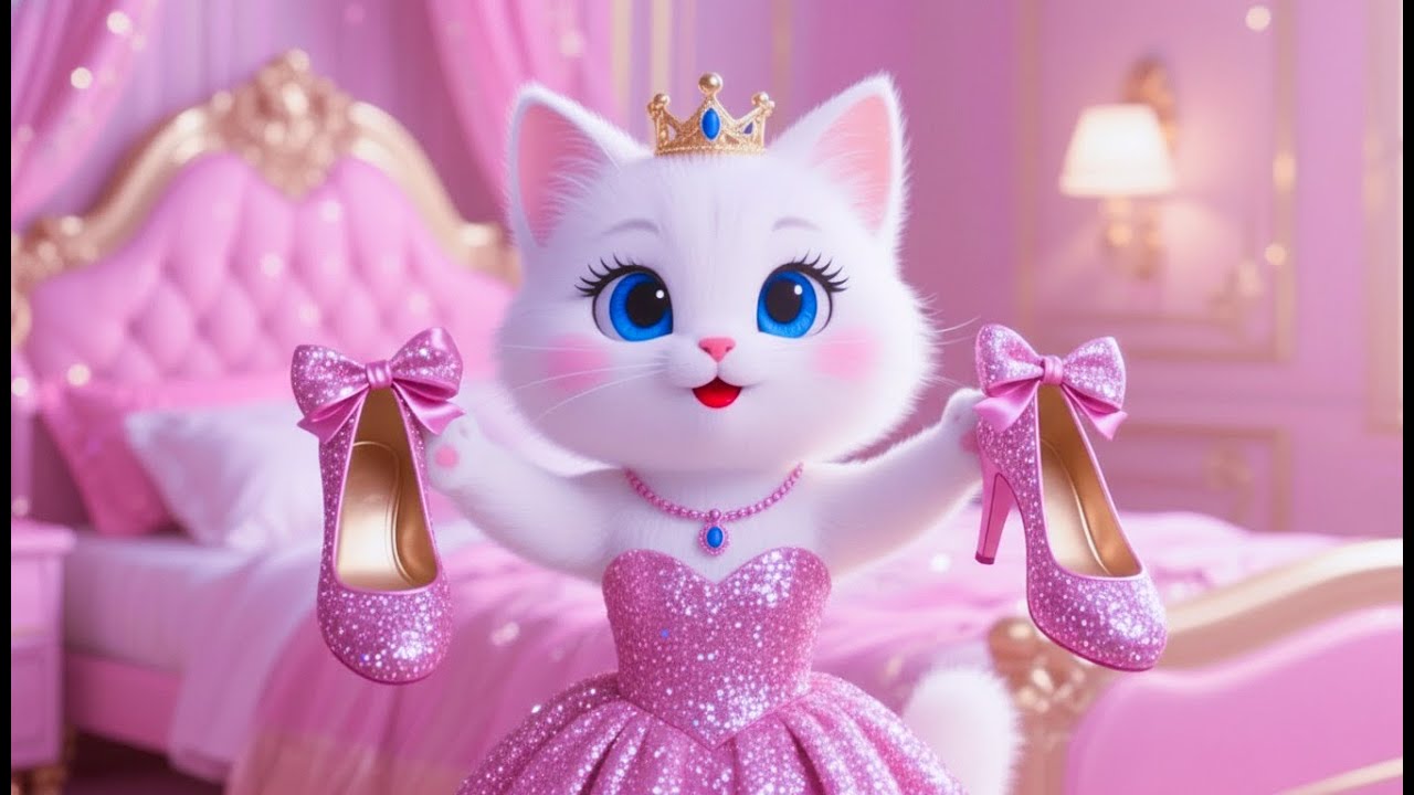 Cute Kitten Try Makeup for the First Time and Visits Disneyland 💄🎠✨