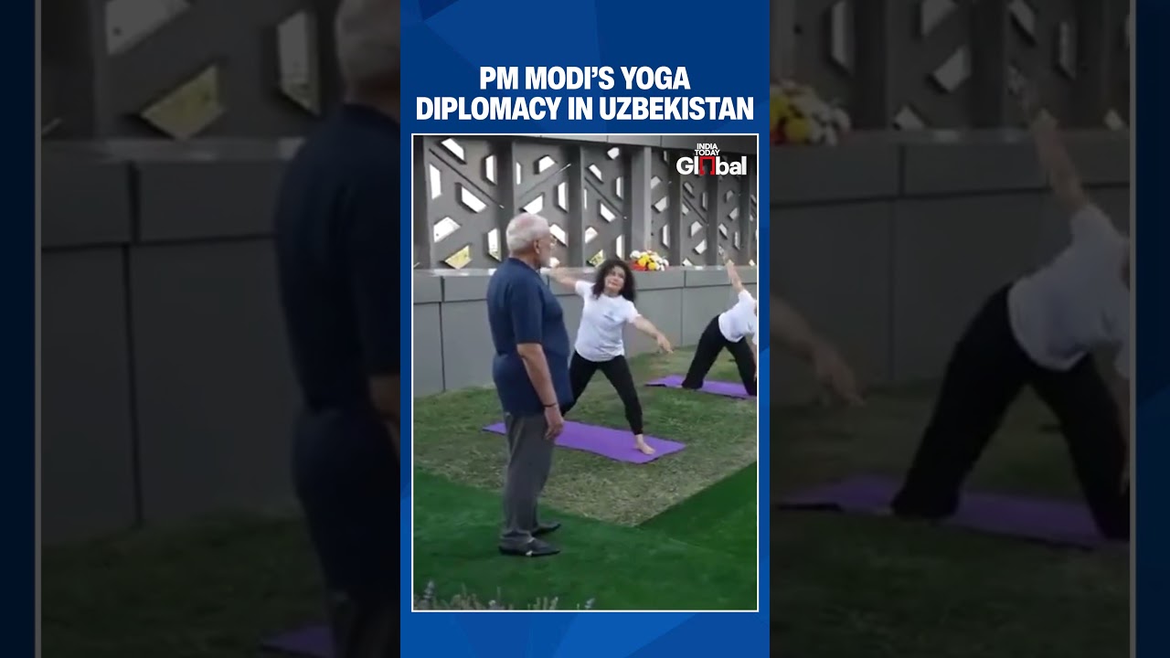PM Modi Leads Yoga in Uzbekistan: Big India-Uzbekistan Talks With President Mirziyoyev Begin
